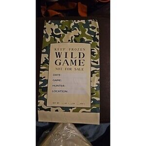 140 Pack 1Lb Wild Game Freezer Bags Meat Packaging for Ground Meat Party New